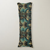 Coussins Longs motif art déco élégant (Devant (Vertical))