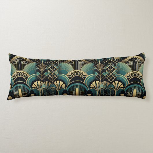 Coussins Longs motif art déco élégant (Devant)