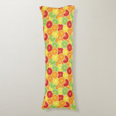 Coussins Longs Motif avec des agrumes (Devant (Vertical))