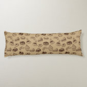 Coussins Longs Motif avec des gâteaux, des desserts et la (Dos)
