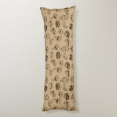 Coussins Longs Motif avec des gâteaux, des desserts et la (Dos (Vertical))
