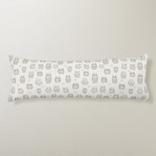Coussins Longs Motif avec des hiboux