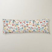 Coussins Longs Motif avec des icônes de cuisine (Dos)