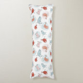 Coussins Longs motif avec des oiseaux de bande dessinée (Devant (Vertical))