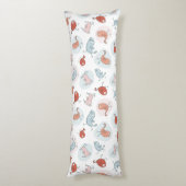 Coussins Longs motif avec des oiseaux de bande dessinée (Dos (Vertical))