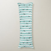 Coussins Longs Motif avec des oiseaux et des arbres (Devant (Vertical))