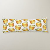 Coussins Longs Motif avec la pomme jaune (Dos)