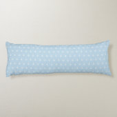 Coussins Longs Motif avec les ancres blanches sur le bleu (Dos)