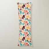 Coussins Longs Motif avec les chats et les chiens drôles (Devant (Vertical))