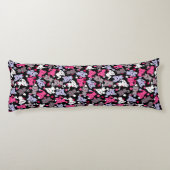 Coussins Longs motif avec les chats mignons 3 de griffonnage de (Dos)