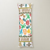 Coussins Longs Motif Aztèque coloré (Dos (Vertical))