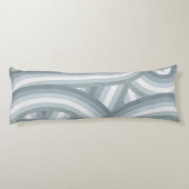 Coussins Longs Motif Beacht Blue Retro Rainbow Stripes (Dos)