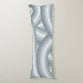 Coussins Longs Motif Beacht Blue Retro Rainbow Stripes (Devant (Vertical))