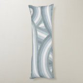 Coussins Longs Motif Beacht Blue Retro Rainbow Stripes (Dos (Vertical))