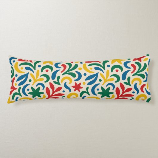 Coussins Longs Motif biophile moderne du milieu du siècle (Devant)