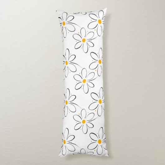 Coussins Longs Motif blanc (Dos (Vertical))