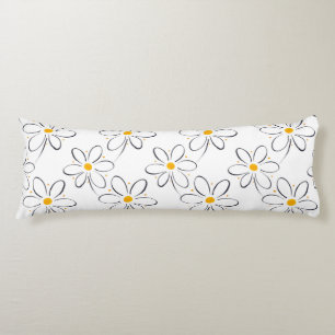 Coussins Longs Motif blanc