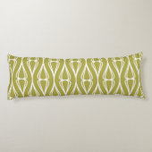 Coussins Longs Motif blanc d'olive moderne (Dos)