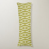 Coussins Longs Motif blanc d'olive moderne (Devant (Vertical))