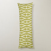 Coussins Longs Motif blanc d'olive moderne (Dos (Vertical))
