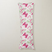 Coussins Longs Motif blanc floral (Devant (Vertical))