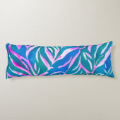 Coussins Longs Motif bleu-vert tropical (Dos)