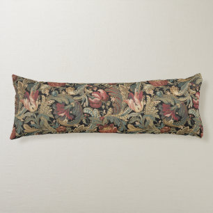 Coussins Longs Motif botanique floral vintage sombre et maussade
