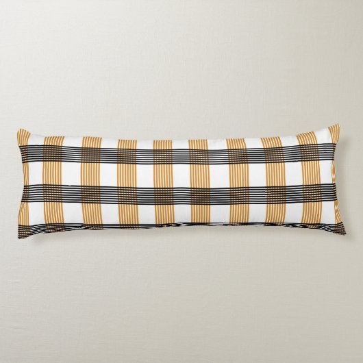 Coussins Longs Motif Brown de vérification du service (Dos)