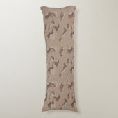 Coussins Longs Motif Camouflage Brown (Devant (Vertical))