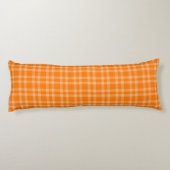 Coussins Longs Motif carreau orange (Dos)