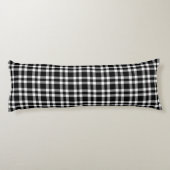 Coussins Longs Motif carreaux noir blanc (Dos)