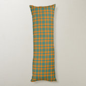 Coussins Longs Motif carreaux orange sarcelle (Dos (Vertical))