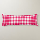 Coussins Longs Motif carreaux rose blanc (Dos)