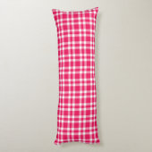 Coussins Longs Motif carreaux rose blanc (Dos (Vertical))