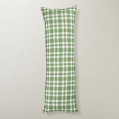 Coussins Longs Motif carreaux vert et blanc (Dos (Vertical))