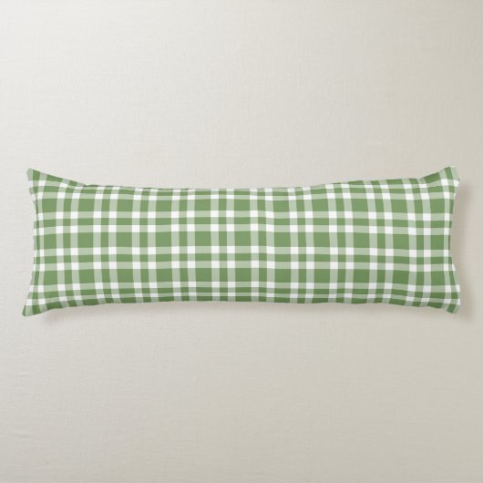 Coussins Longs Motif carreaux vert et blanc (Devant)