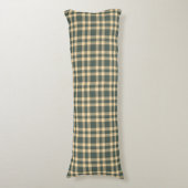 Coussins Longs Motif carreaux vert jaune (Devant (Vertical))