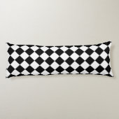 Coussins Longs Motif Chevron Noir et Blanc Classique Audacieux (Dos)