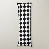 Coussins Longs Motif Chevron Noir et Blanc Classique Audacieux (Devant (Vertical))