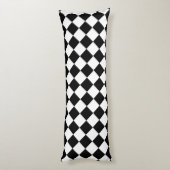 Coussins Longs Motif Chevron Noir et Blanc Classique Audacieux (Dos (Vertical))