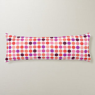 Coussins Longs Motif chic et coloré à pois monogramme