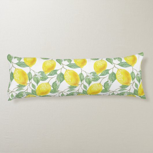 Coussins Longs Motif citron (Dos)