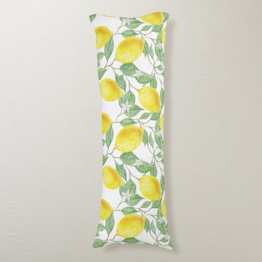 Coussins Longs Motif citron (Devant (Vertical))