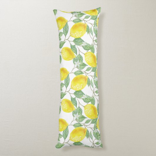 Coussins Longs Motif citron (Dos (Vertical))