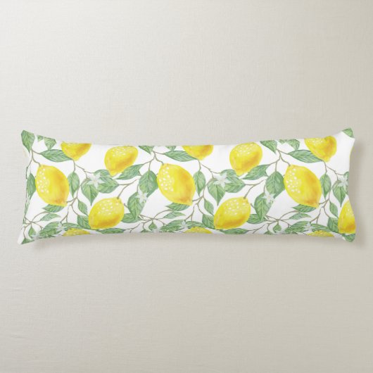Coussins Longs Motif citron (Devant)
