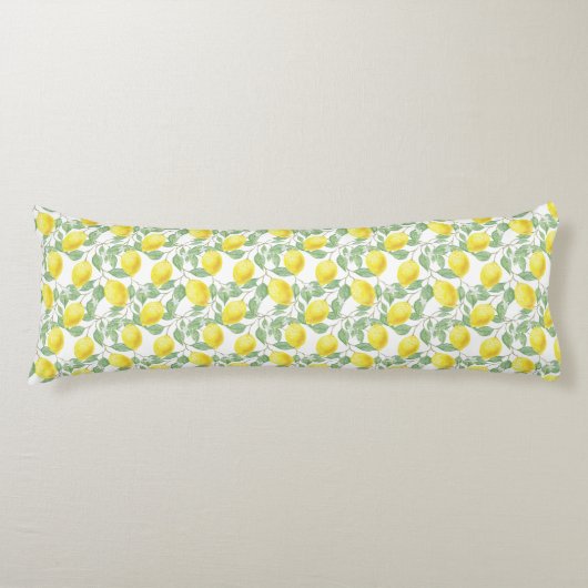 Coussins Longs Motif citron (Devant)