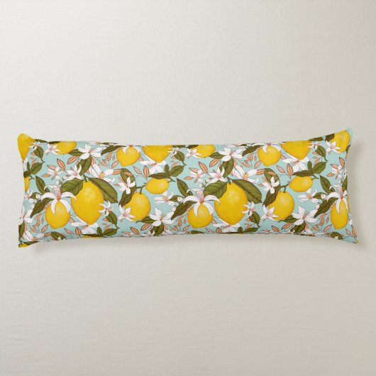 Coussins Longs Motif citron (Dos)