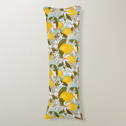 Coussins Longs Motif citron (Devant (Vertical))