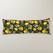 Coussins Longs Motif citron (Dos)