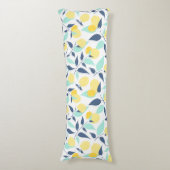 Coussins Longs Motif citron jaune et menthe (Devant (Vertical))